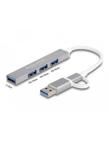 Hub USB Slim 4 ports