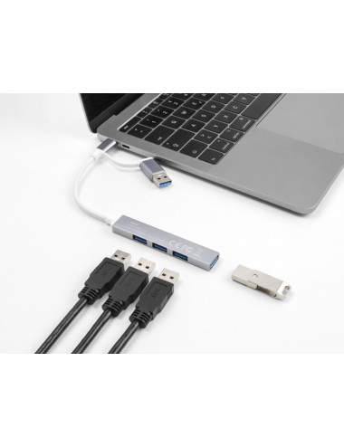 Hub USB Slim 4 ports