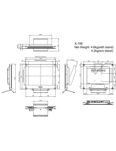 Écran Néovo 15" 12V