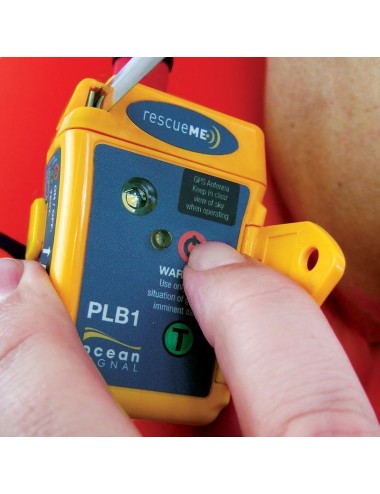 Balise personnelle de détresse SafeLink PLB1 : déclenchement par simple pression sur un bouton